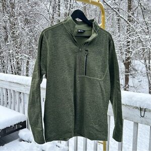 The North Face Men's Canyonlands 1/2 Zip long sleeves Pullover in Green size M